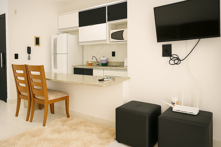 Apartamento totalmente amueblado cerca de centro comercial,