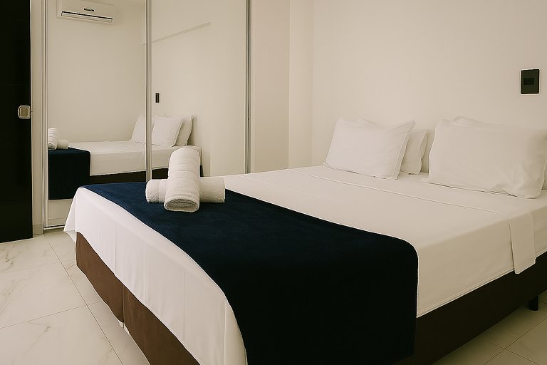 Apartamento totalmente amueblado cerca de centro comercial,