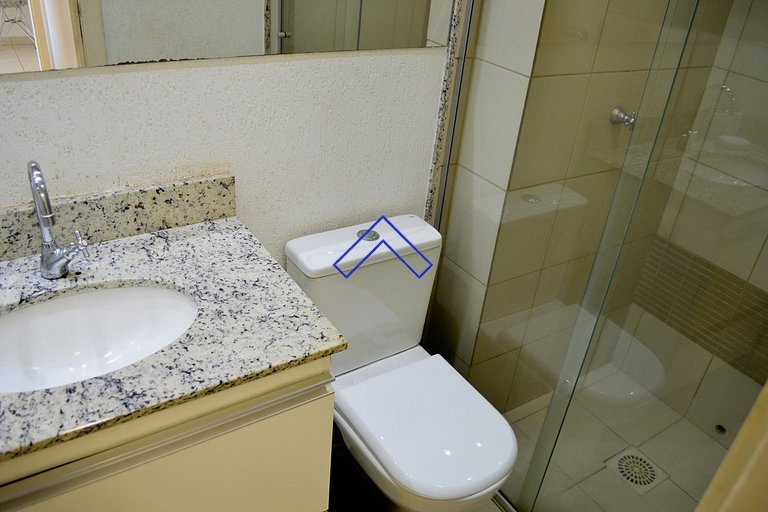 U1104A - Modern apartment with 2 bedrooms, pool and view.