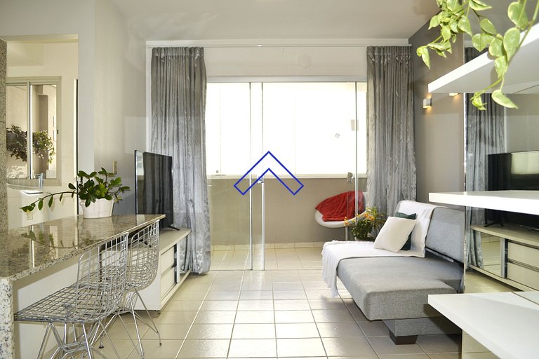 U1104A - Modern apartment with 2 bedrooms, pool and view.