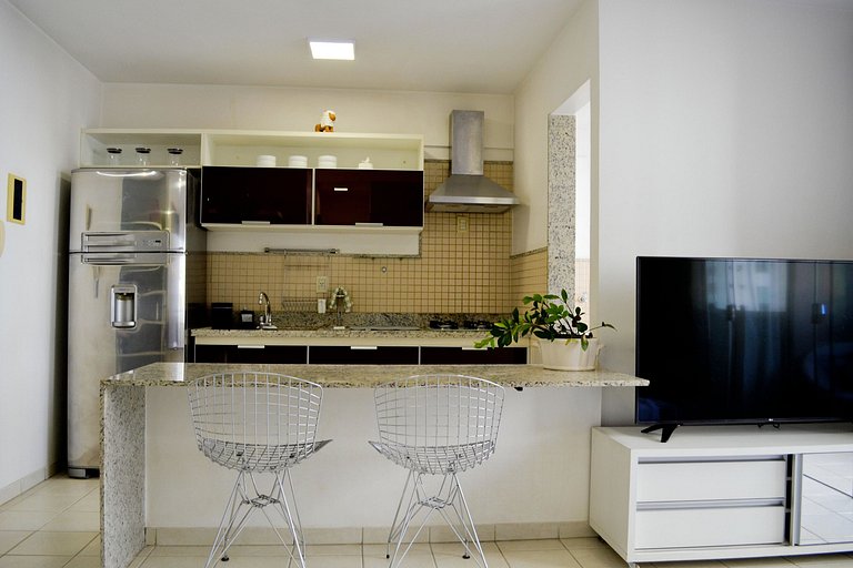 Modern apartment with 2 bedrooms, pool and view.