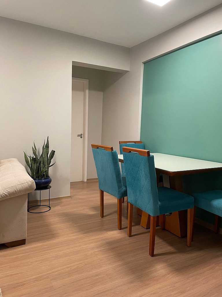 Very close to everywhere. Close to Bueno and Marista, Comple