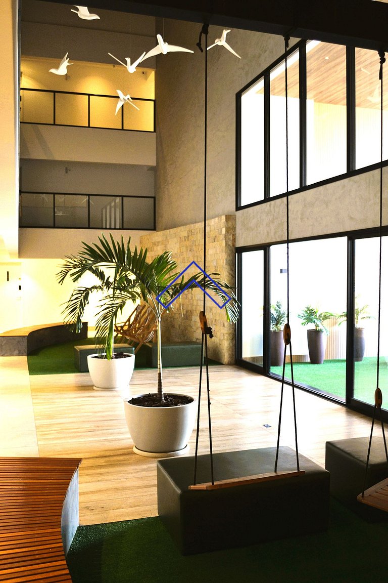 Vista panorámica premium en Piso 32 | Setor Oeste