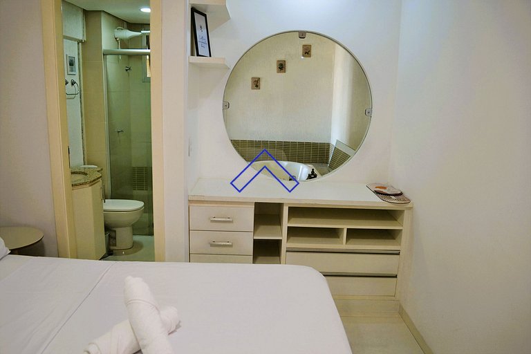 Muito conforto! Cama King Size e muito Lazer