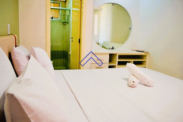 Muito conforto! Cama King Size e muito Lazer