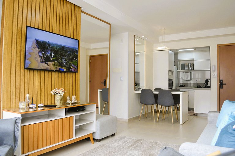 Apto Moderno c/ Workspace, Garagem, Próx Hospitais