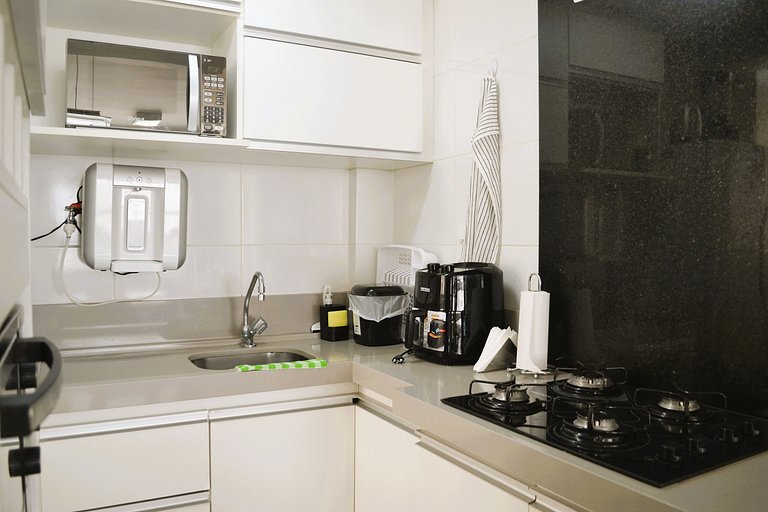 Apto Moderno c/ Workspace, Garagem, Próx Hospitais