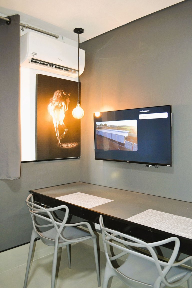 Apt completo y amueblado: ideal para trabajo y descanso