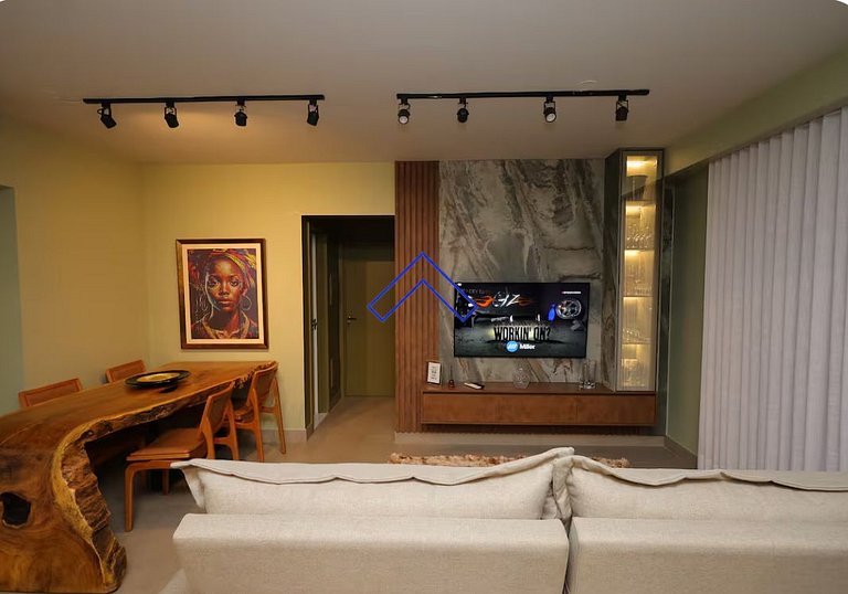 Vista panorámica premium en Piso 32 | Setor Oeste