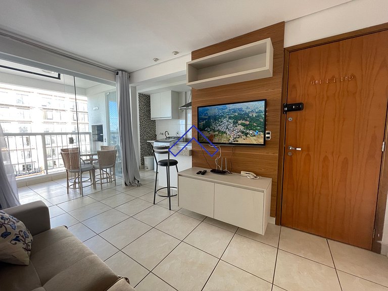 Apt con balcón y área de ocio estilo resort