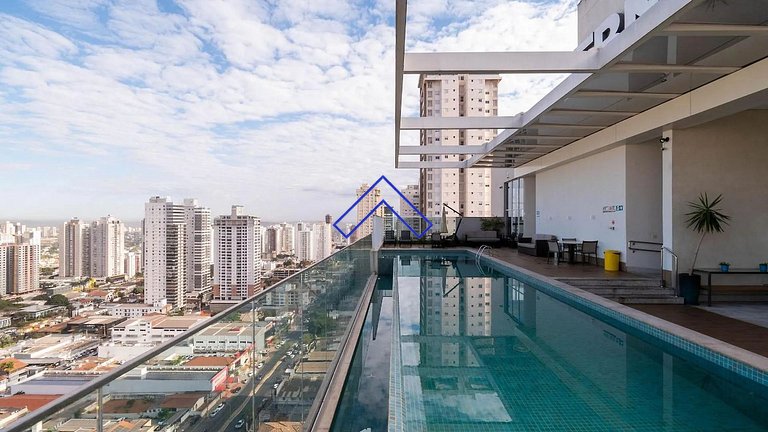 Impresionante terraza+piscina climatizada+gimnasio